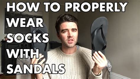 how to wear socks properly.